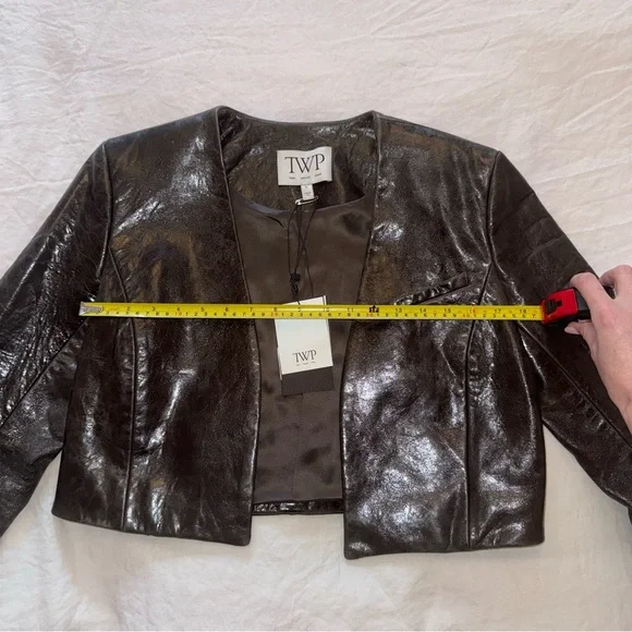 TWP Cropped Leather Jacket - Picture 9 of 9